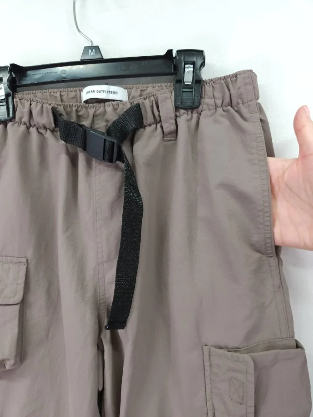 Urban Outfitters Pants Small 26x30 Taupe Tactical Cargo Belted Techwear